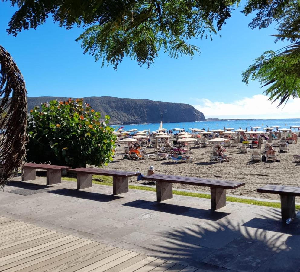 Luxory Dreamy Sunset, Seafront, Direct Access To The Promenade,Wifi,Pool,Free Parking Apartman Los Cristianos  Kültér fotó